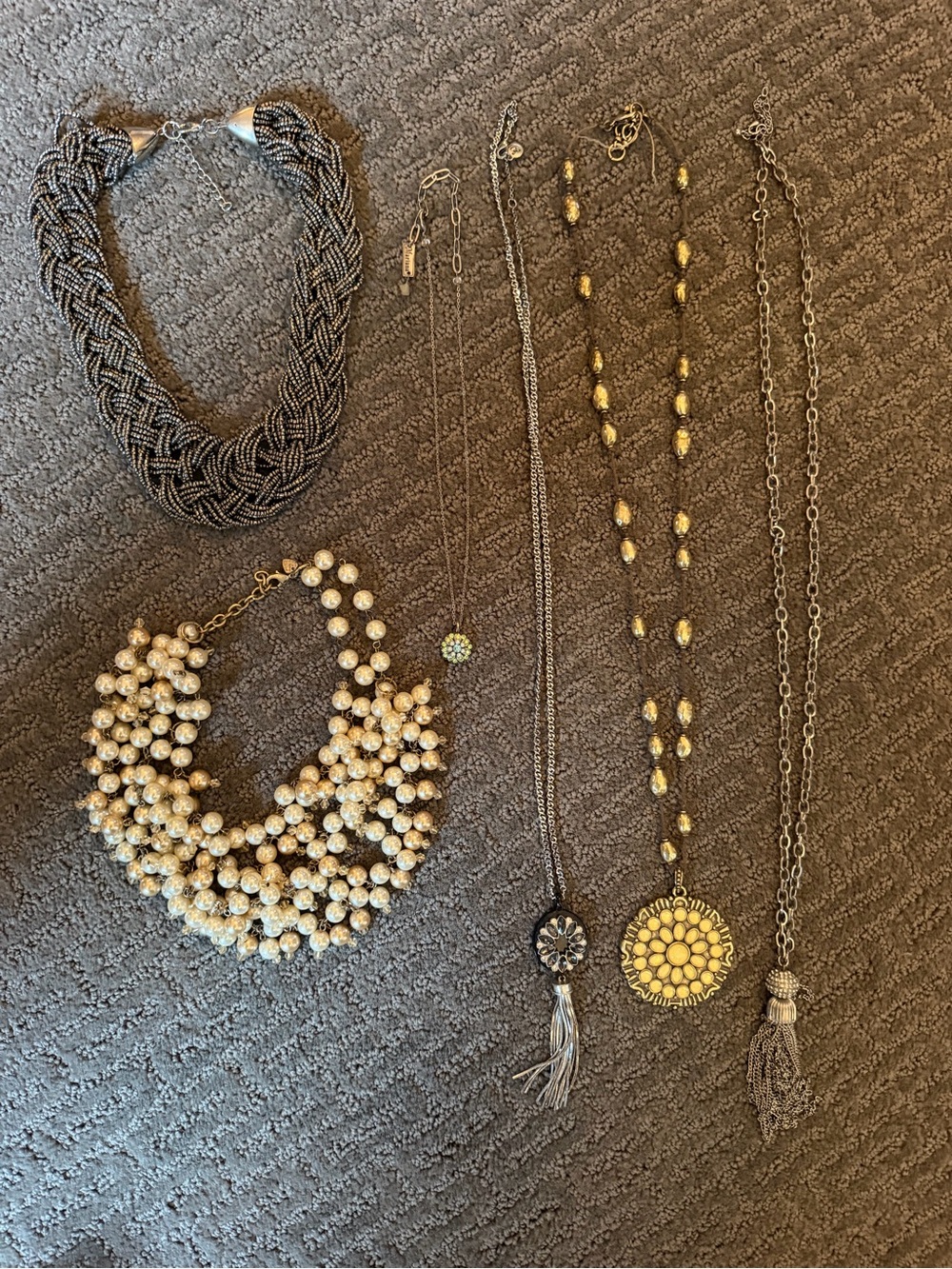 Lovely Fashion Statement Necklaces. All for one great price!